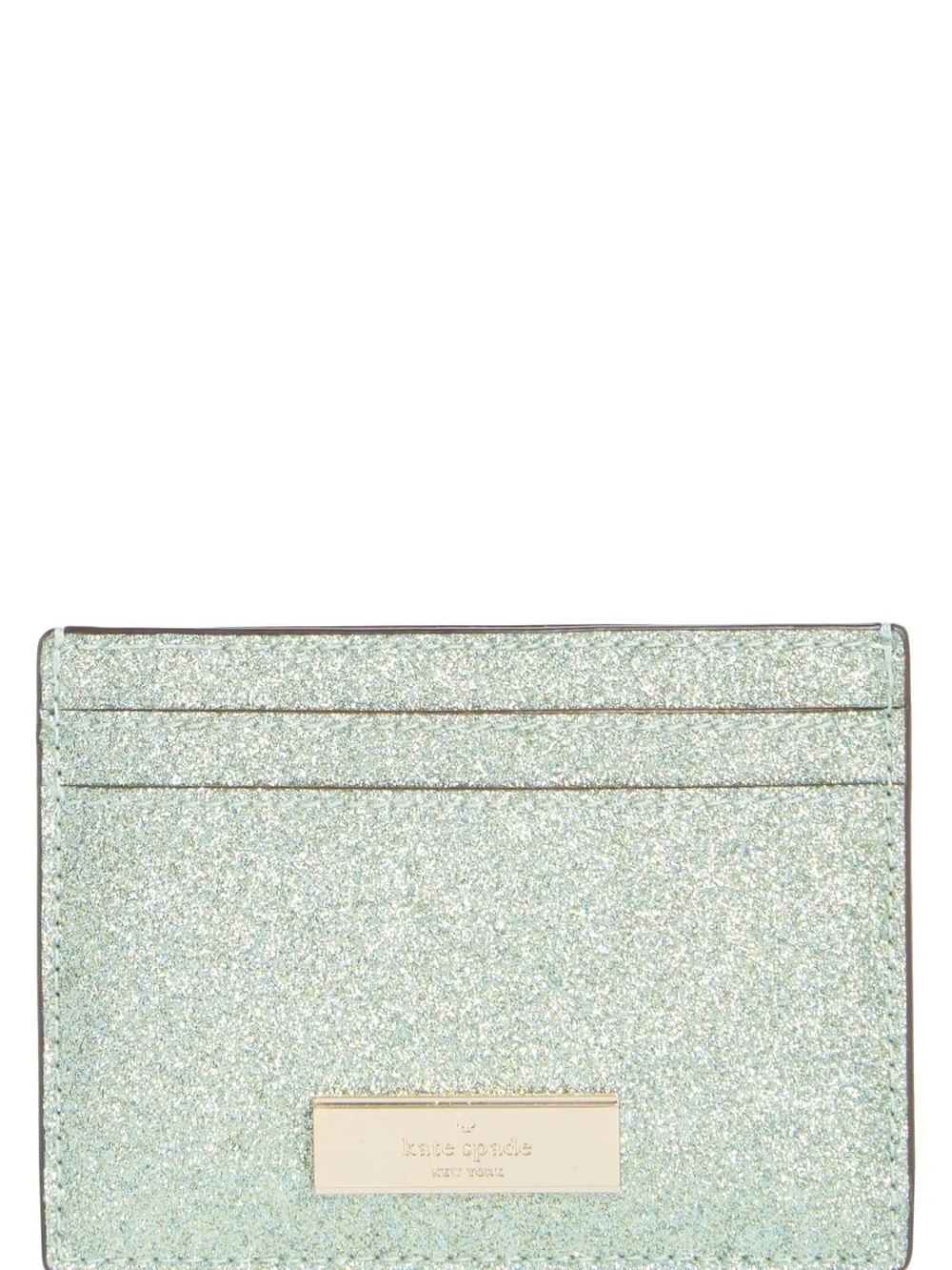 Kate Spade Glitter Card Holder NWT Full Inclusion Seawater Ocean